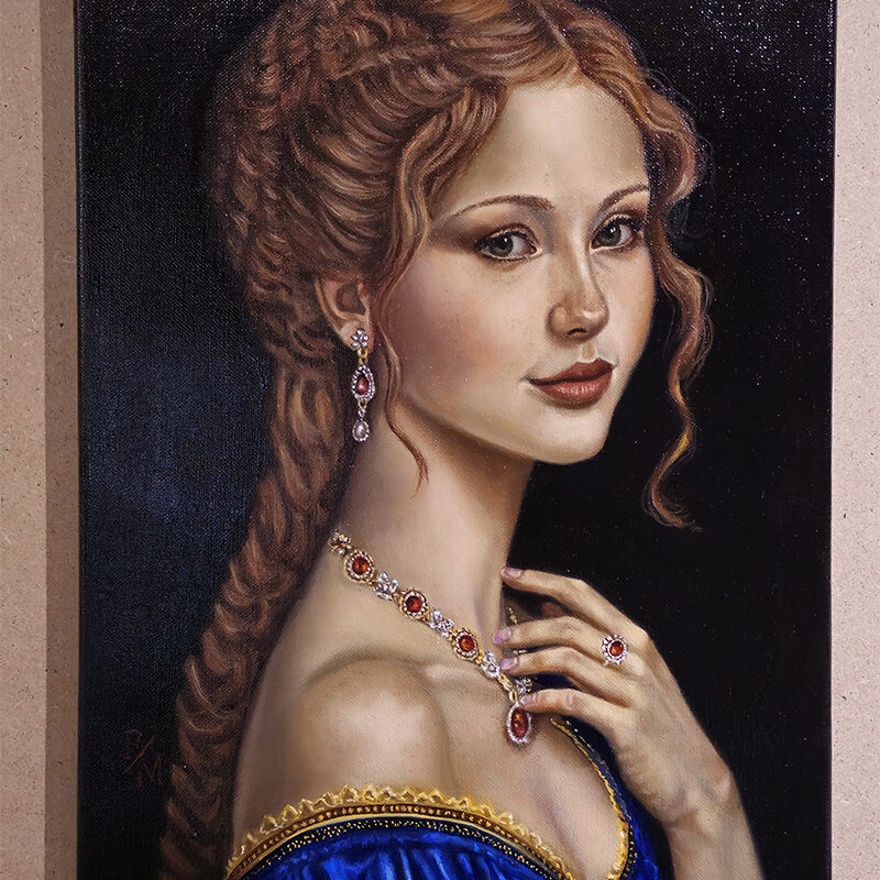 IPPOLITA - Olio su tela di lino 40 x 30