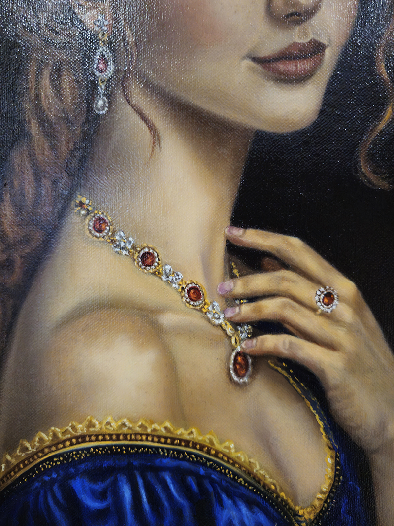 IPPOLITA - Olio su tela di lino 40 x 30