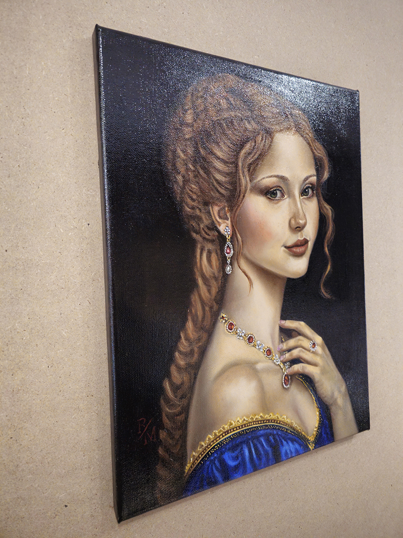 IPPOLITA - Olio su tela di lino 40 x 30