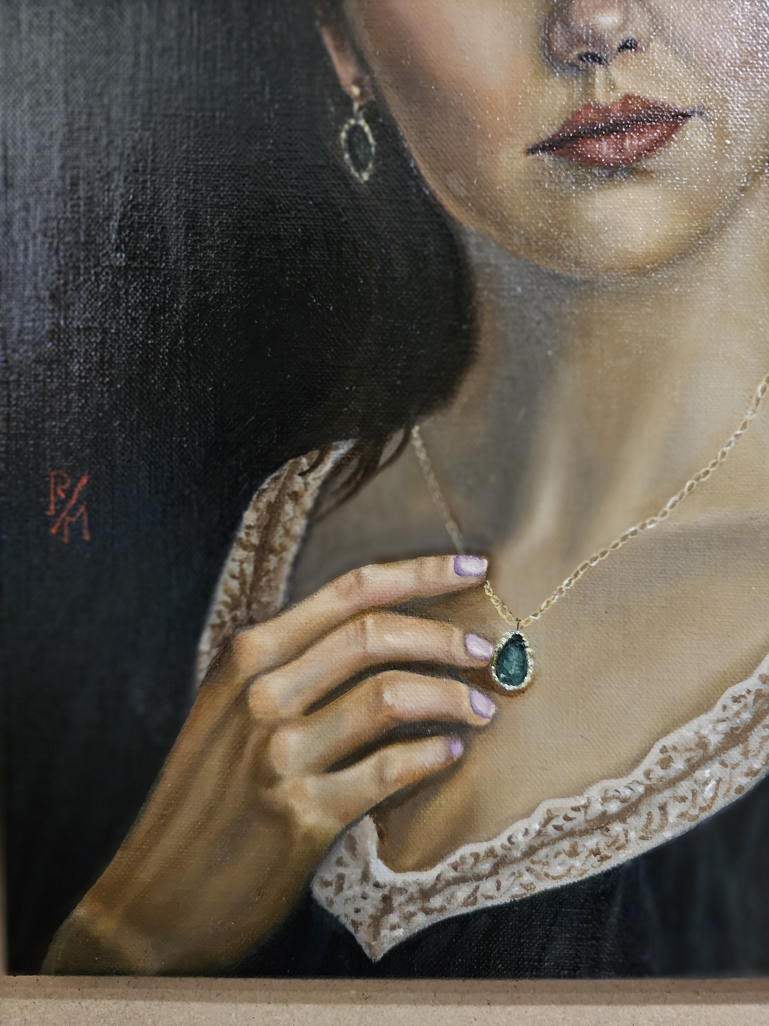 GINEVRA - Olio su tela di lino 40 x 30