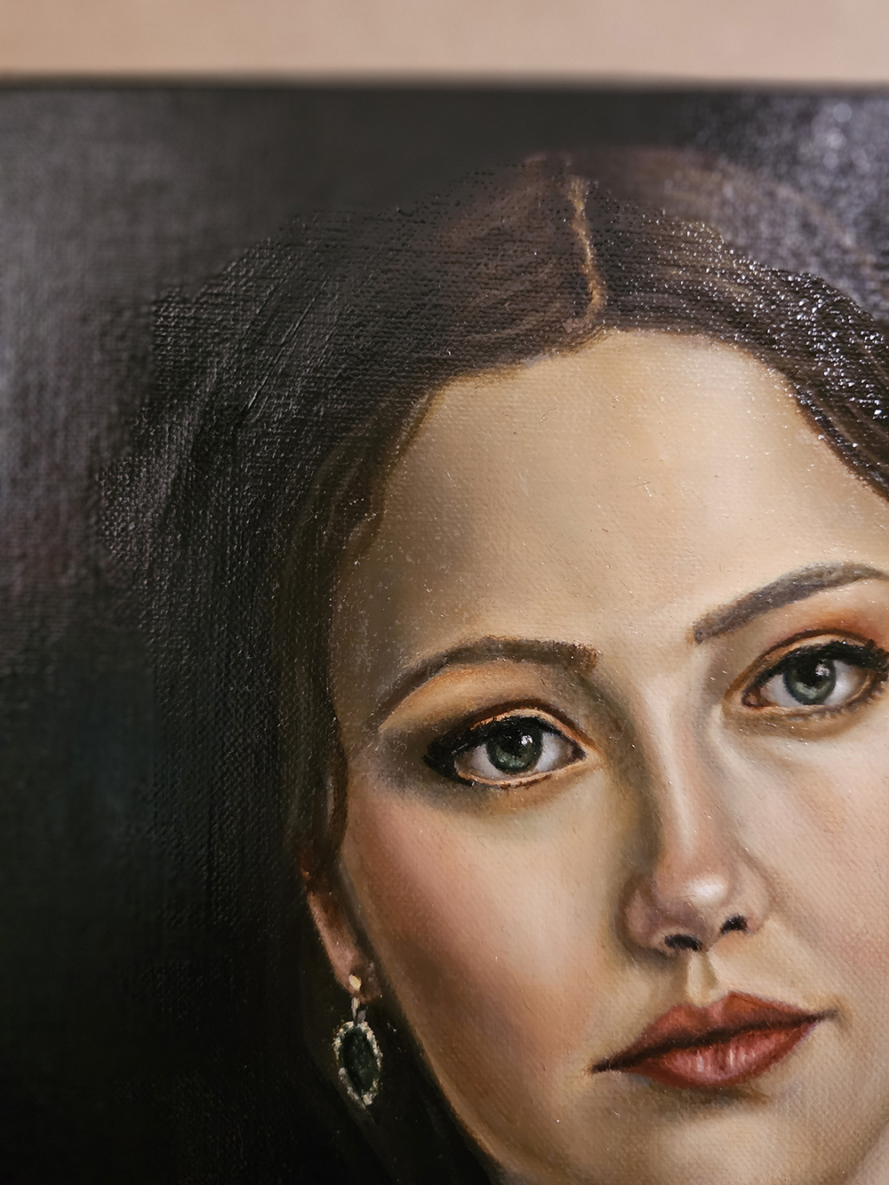 GINEVRA - Olio su tela di lino 40 x 30