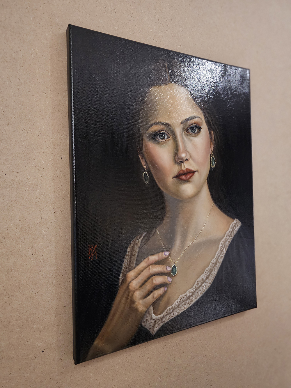 GINEVRA - Olio su tela di lino 40 x 30